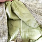 Ann Taylor Fine Italian Fabric Green Tweed Midi Suit Zipper Skirt Size 6 Photo 5