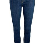 Rag and Bone Women's Denim Blue Mid Rise Stretch Tie knot Hem Skinny Jeans Size 25 Photo 0