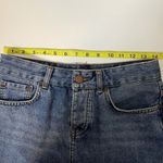 ASOS 100% Cotton Dark Wash Frayed Hem Micro Mini Denim Skirt Photo 6