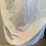 Vintage 90s USA White Semi Sheer Lace Trim Knee Length Slip Skirt Size XL Photo 4