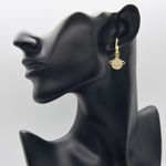 Star Planet Paperclip Earrings Gold Photo 1