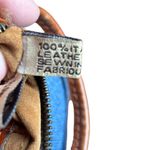 Patricia Nash Piedmont Laser Cut Sherpa Tan Italian Leather Wristlet Photo 6