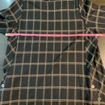 J.Jill Ponte Plaid Tunic Dress Women Size 2X Black Tan Short Sleeve Pockets Prep Photo 5