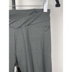 Gymshark Two Tone Grey Colorblock Crossover Athletic Leggings Women's Size M Photo 2