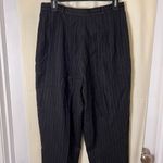Alanni by DonnyBrook Brown Pinstripe High Waist Pleated Dress Pants SZ Photo 3