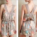 Anthropologie E by Eloise  Floral Sleeveless Romper Photo 6