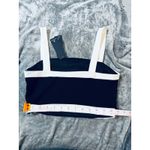 Lulus NWT  Size Small Black White Crop Top Side Zip Causal Chic Modern Simplicity Photo 3