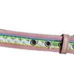 IZOD  Colorful Stripe Genuine Leather Belt 8510047-654 Size L Photo 3
