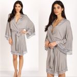 Eberjay Eberjey Mademoiselle Robe Grey Lace Trim XS Photo 1
