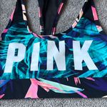 PINK - Victoria's Secret Pink VS Ultimate Unlined Racerback Tropical Sports Bra SIZE M Photo 1