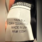 Amanda Uprichard Black Zip-Up Shirt Dress 100% Silk Size Small Photo 4