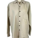American Eagle Vintage 80s Outfitters Beige Button Fron Lightweight Shacket S Photo 0