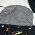 Baseball Theme Shoulder Bag Tote Purse Cosmetic Case Black White Mom Home Run Photo 5