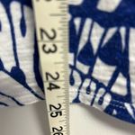 Chico's Navy and White Butterfly Print Short Sleeve Top Photo 4