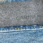CARMAR DISTRESSED FULL ZIP FUNKY JEAN SKIRT SIZE 27 Photo 2