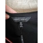 Ming Wang Women's Black Tunic Top M Long Sleeve Embroidered Casual Photo 2