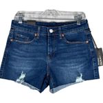 BLANK NYC Shorts Womens 4 27" Indigo Blue Denim Astor Cut Off Distressed Casual Photo 0