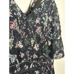 LA MAISON TALULAH Anthropologie BLACK FLORAL LAYERED MINI DRESS Size Medium Photo 4