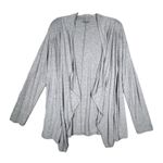 J. Jill Sweater Womens XL Heather Gray Open Cardigan‎ Neutral Minimalist Preppy Photo 0