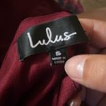 Lulus Here's to Us Burgundy High Photo 8