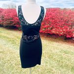 Free People Black dress Embroidered Beaded Sequin Secrets of Eden Photo 9