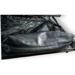 Victoria's Secret Victoria`s Secret Limited Edition Black Leather Tote Bag Purse with Fringe trave Photo 5