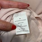 Apana Womens Crew Neck Yoga Hi-Lo Strappy Back Long Sleeve Top Pale Pink Medium Photo 5