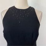 Vintage 90’s Black Embellished Sleeveless Dress Size 6 Photo 2
