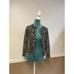 Apt. 9  Leopard Print 100% Cashmere Cardigan Women’s Medium Crewneck Soft Leopard Photo 5