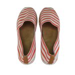 Vionic Valeri Espadrille Slip On Shoes Women's Size 9 Orange White Stripe Photo 5