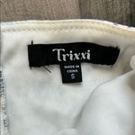 Trixxi Blue and White Floral Puff Sleeve Dress Photo 1