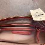 Ann Taylor Womens Small Pink Salmon Leather Handbag Clutch Bag Purse charm NWT Photo 5