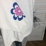 Urban Outfitters  Y2K Sweatshirt Life Advice Oversized Tee Floral Graphic Cream M Photo 8