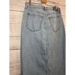 Abercrombie & Fitch Denim Skirt Womens Blue High Rise Front Slit Midi NWT SZ 30 Photo 3