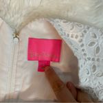Lilly Pulitzer Clarise Dress in Resort White Petite Sand Dollar Eyelet Size 2 Photo 2