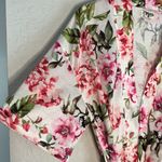 Show Me Your Mumu Pink Green Floral Short Robe Cottage Feminine Girly Belted Photo 6