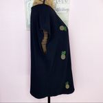 Marc New York Rhinestone Pineapple Blouse Black Large Sleeveless Popover NWT Photo 3