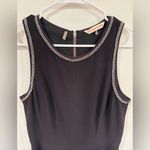 Rebecca Taylor Silver Chain Accent Sleeveless Purple Dress Sz 8 Photo 1