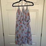 Lush Clothing Lush Light Blue Floral Racer Back Dress Size M Photo 3