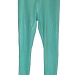 Zyia  Active Light n Tight Legging Faux Leather Coated High Rise Metallic Teal 2 Photo 0