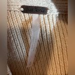 Free People Women’s Sz: S Oversized Cream Sweater Slouchy Tunic Mock Neck. Photo 5