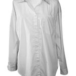 J for Justify  white Button-Up long sleeve Blouse Medium Photo 0