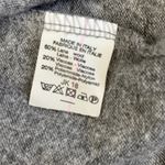 Brandy Melville  Wool Blend Sweater One Size Gray Oversized Made in Italy Deep V Photo 3