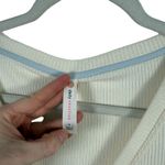 Anthropologie Daily Practice  Long Sleeve Twofer Midi Dress Cream Blue Womens Sm Photo 6