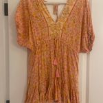 Aakaa Pink And Orange Mini Dress Photo 1