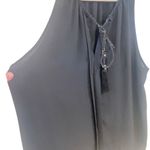 Lily White  sleeveless black  colored rope draw strings vneck XL Photo 5