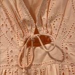 Cleobella  Peach eyelet Mini Dress medium‎ Photo 4