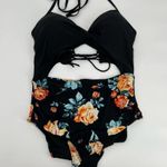 Cupshe  Women's One Piece Swimsuit Cutout Halter Lace Up Twist Bathing Suit XXL Photo 2