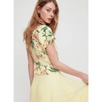 Aritzia  Wilfred Aurelia Yellow Floral Blouse Photo 1