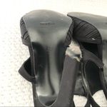 ZARA Basic Black Folded Satin Gladiator Style High Cut Stiletto Cut Out Heel 38 Photo 11